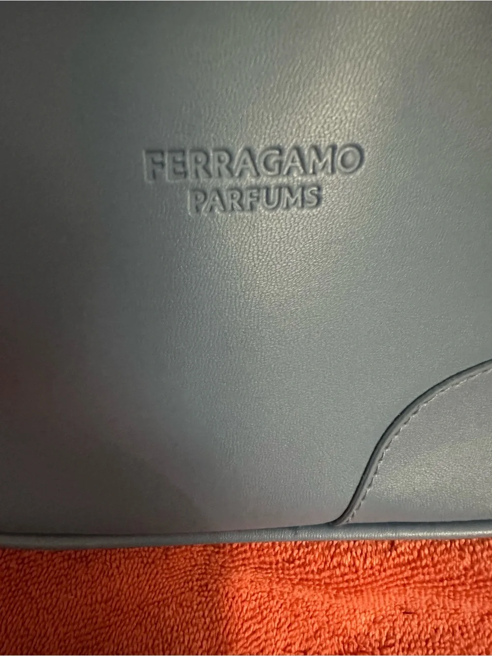 Salvatore Ferragamo Blue makeup bag